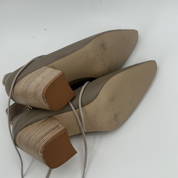 Nicora Lace Up Studded Booties Grey 8 - Picture 6 of 7